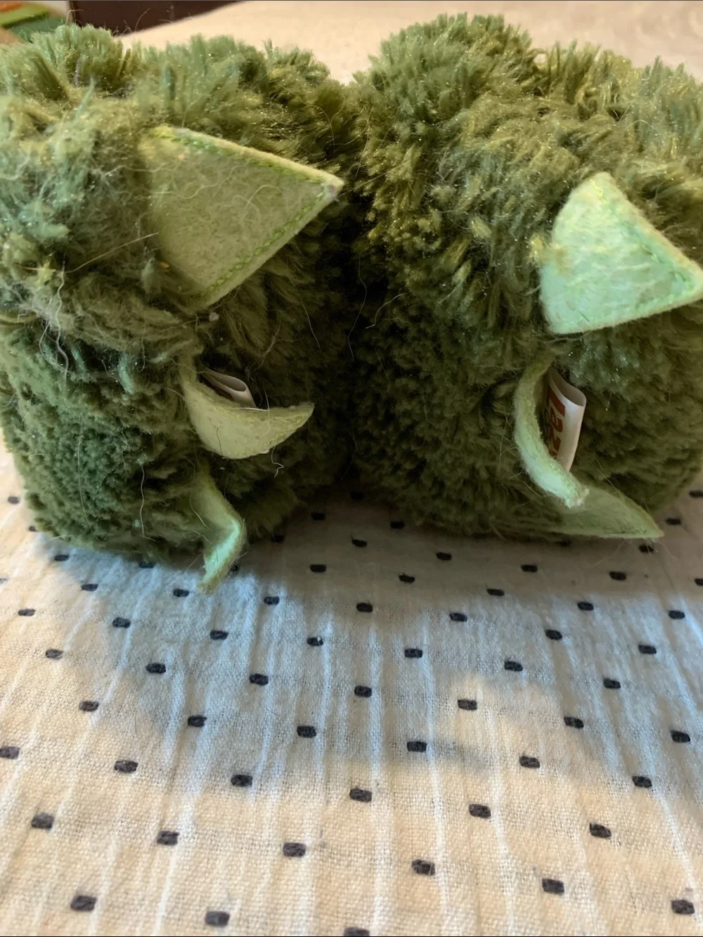 Lazy One Kids Green Monster Claw Slippers